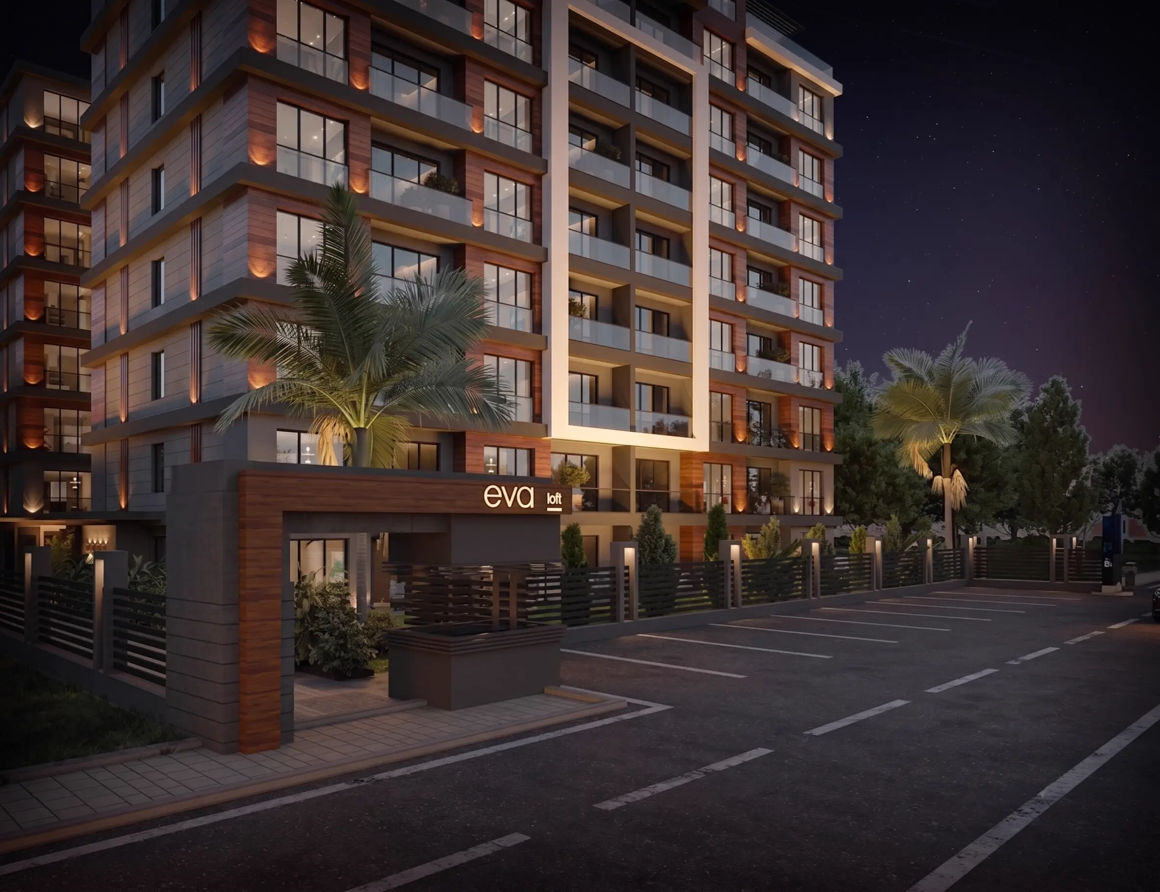 Eva Loft dış cephe kaplama projesi - uygulama detayı